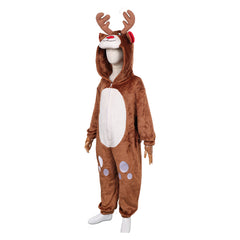 Kinder Rentier Weihnachten Kostüm Cosplay Weihnachtskostüm