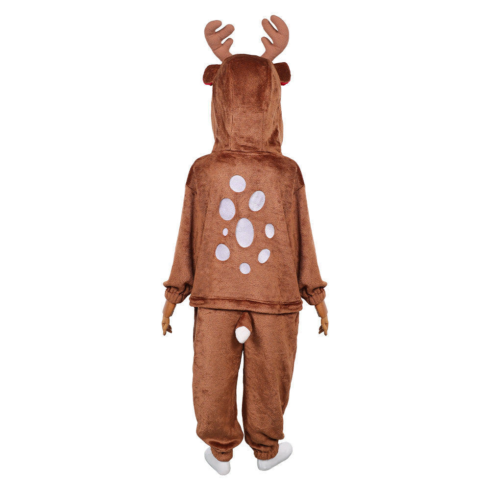 Kinder Rentier Weihnachten Kostüm Cosplay Weihnachtskostüm