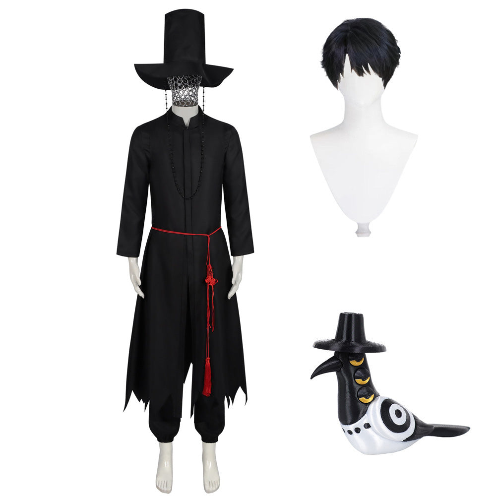 Kpop Demon Hunters Boys Group Saja Boys Jinu Cosplay Kostüm Set
