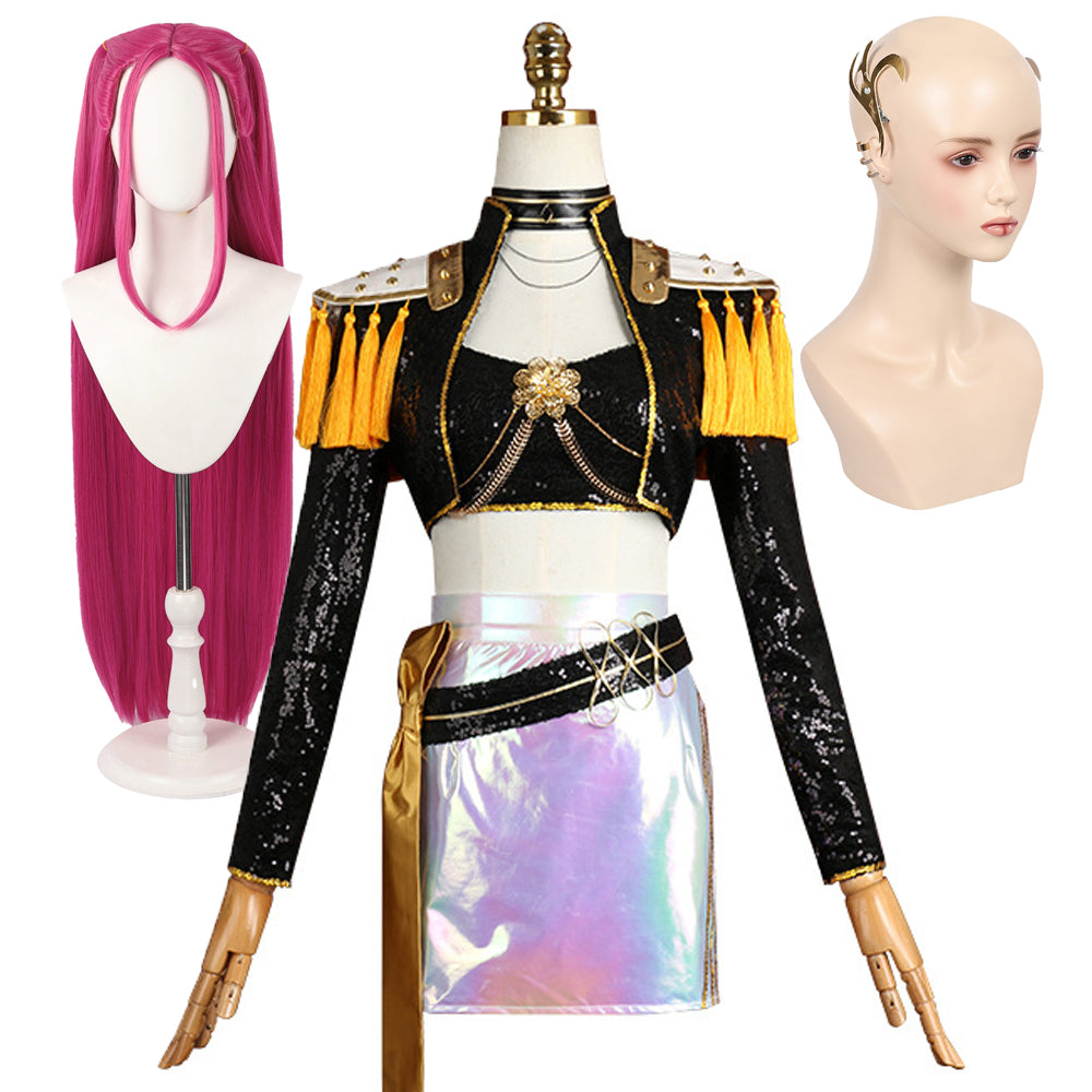 Mira Golden Kostüm KPop Demon Hunters HUNTRIX Mira Cosplay Outfits