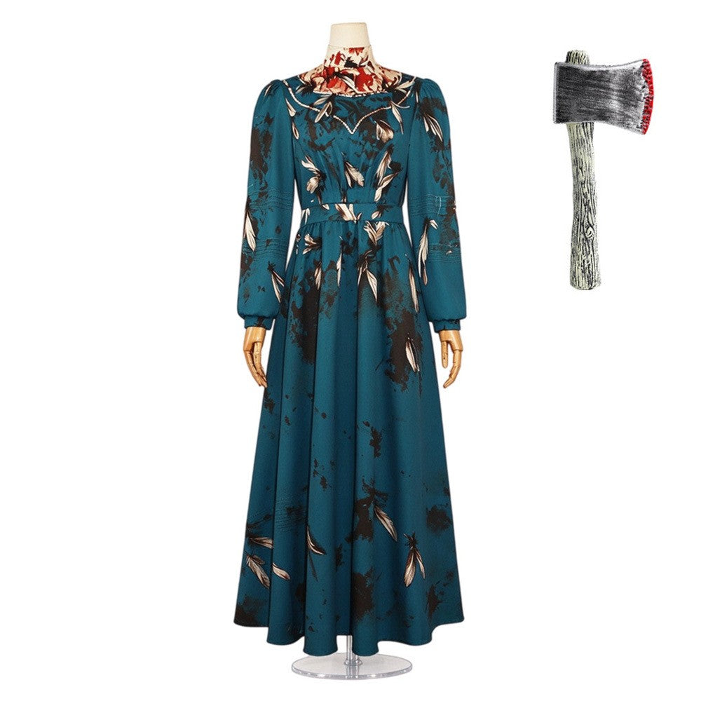 Lizzie Borden Kostüm Monster: Die Geschichte von Lizzie Borden grün Cosplay Outfit