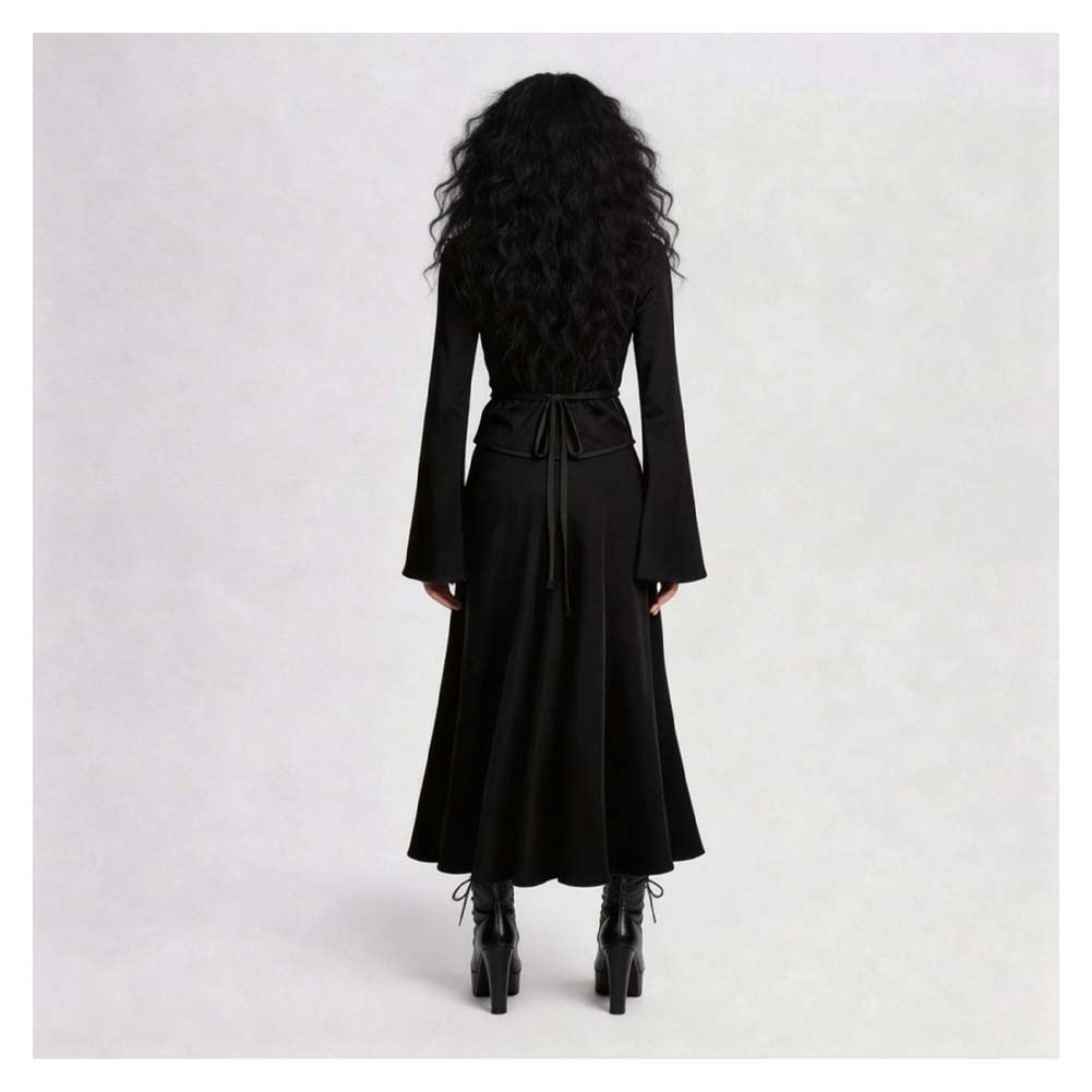 Lydia Deitz schwarz Kleid Beetlejuice Lydia Cosplay Kostüm