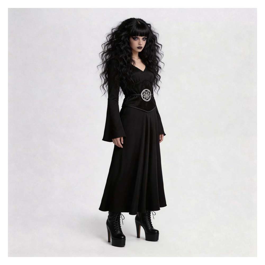 Lydia Deitz schwarz Kleid Beetlejuice Lydia Cosplay Kostüm