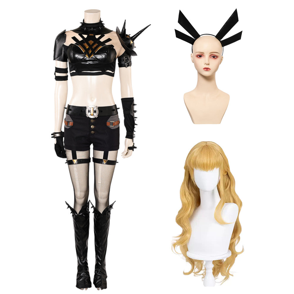 MV Magik Kostüm Set Cosplay Outfits mit Perücke