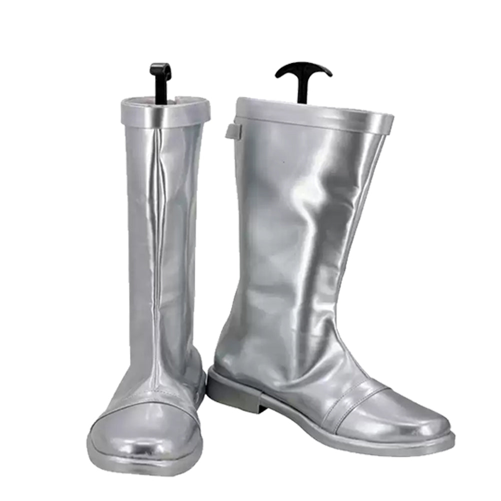 Masked Rider Stiefel silber Cosplay Schuhe