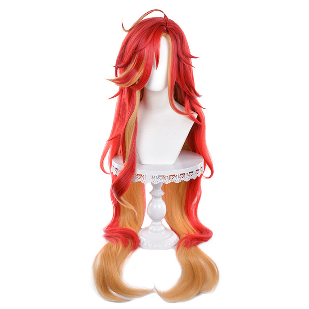 Mavuika Hitzebeständiges Haar Genshin Impact Mavuika Cosplay Perücke