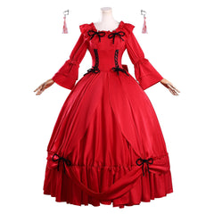May I Ask for One Final Thing? Scarlet El Vandimion rot Kleid Cosplay Kostüm