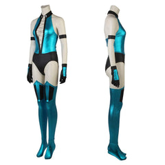 Mortal Kombat Kitana grün Jumpsuit Cosplay Kostüm