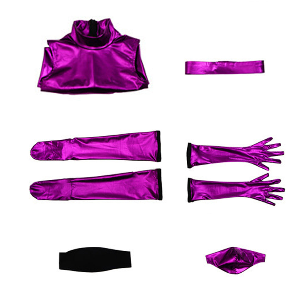 Mortal Kombat Mileena Cosplay Kostüm Set Halloween Karneval Outfits