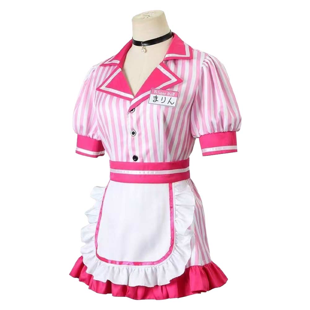 My Dress-Up Darling Kitagawa Marin rosa Kostüm Cosplay Maid Outfits