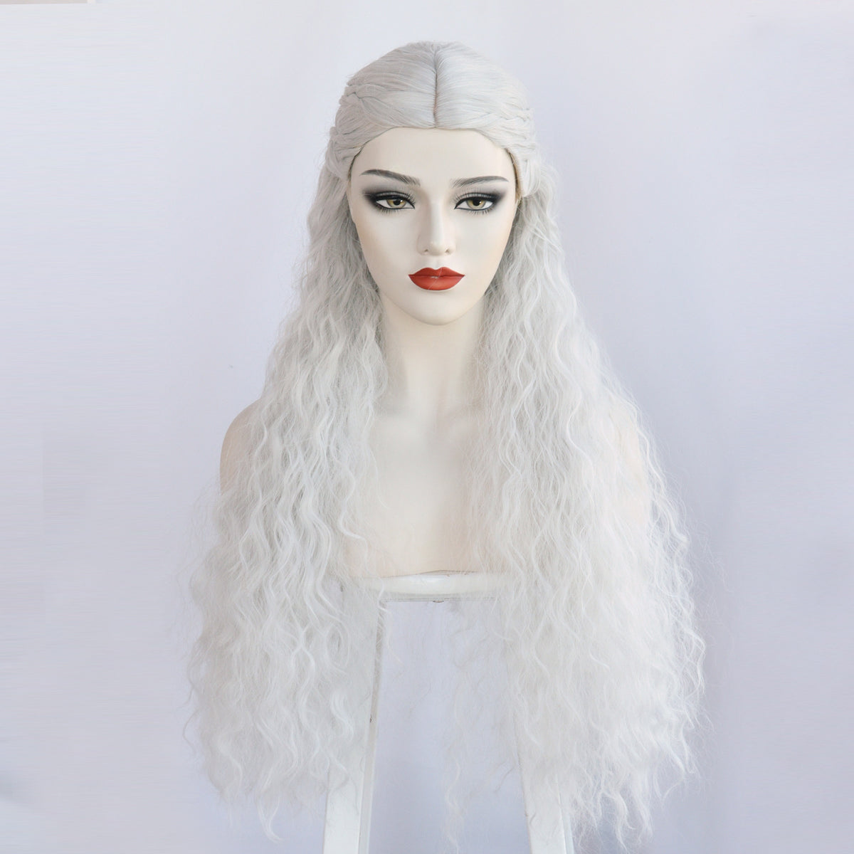 House of the Dragon Prinzessin Rhaenyra Targaryen weiß Cosplay Perücke Neu