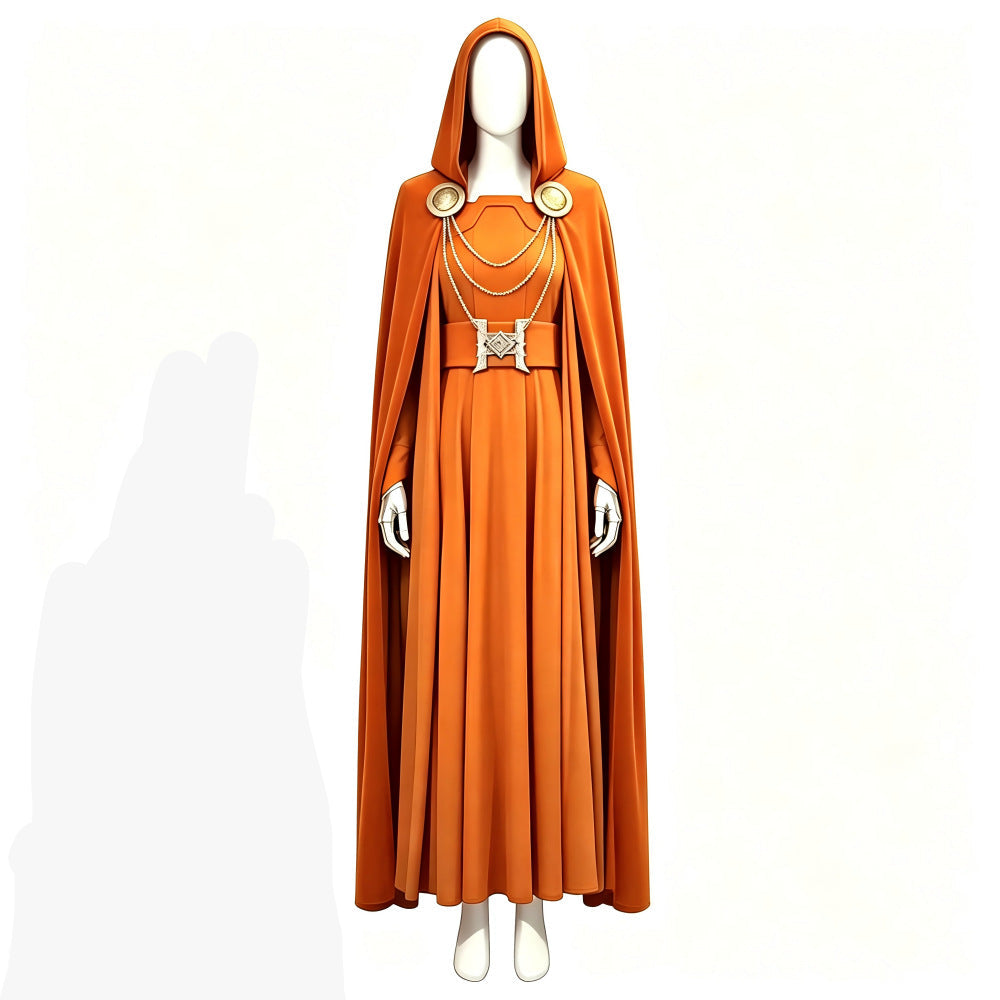 Avengers: Doomsday 2026 Latverian Witch grün orange lila Kostüm Set
