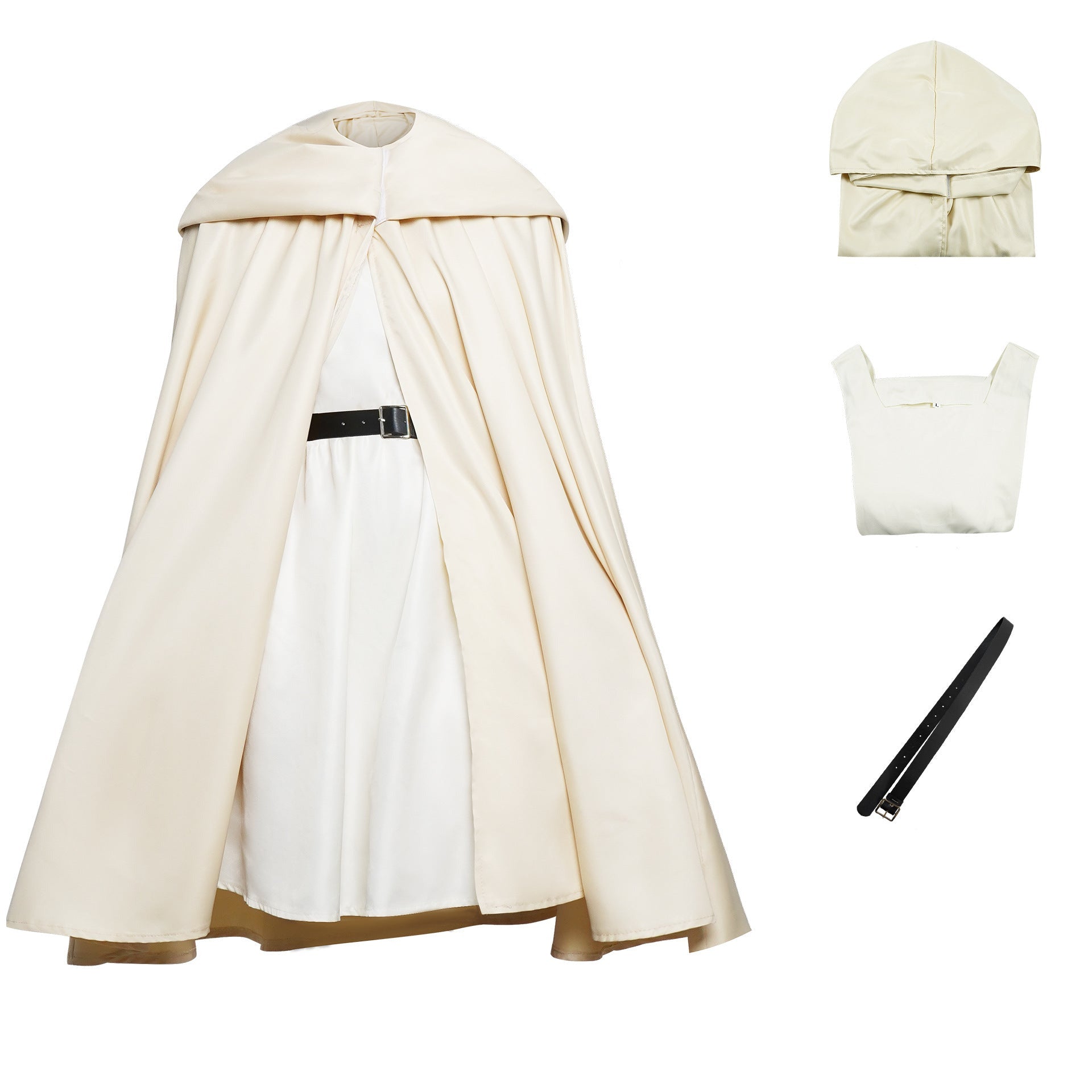 Nach Dem Ende Der Reise Frieren beige Kostüm Set Cosplay Halloween Karneval Outfits