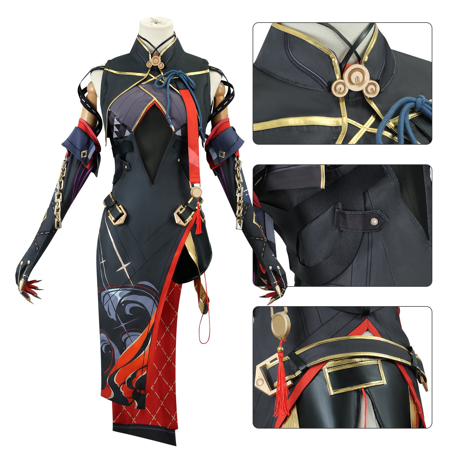 Wuthering Waves Yinlin Kostüm Set Cosplay Outfits