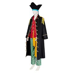 One Piece Kapitän Marshall·D·Teach Kostüm SET Cosplay Halloween Karneval Outfits
