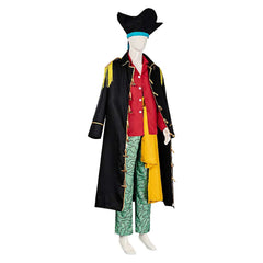 One Piece Kapitän Marshall·D·Teach Kostüm SET Cosplay Halloween Karneval Outfits