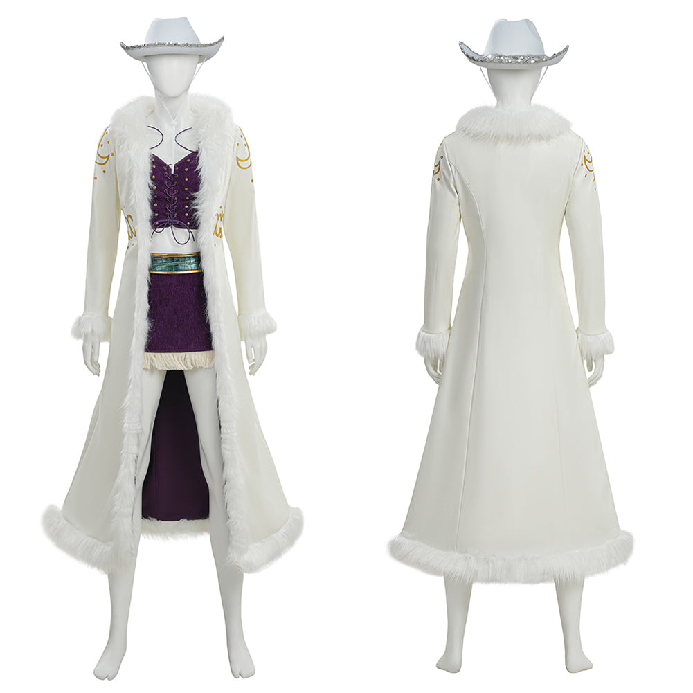 One Piece Nico Robin Kostüm Set Cosplay Kostüm Halloween Karneval Outfits