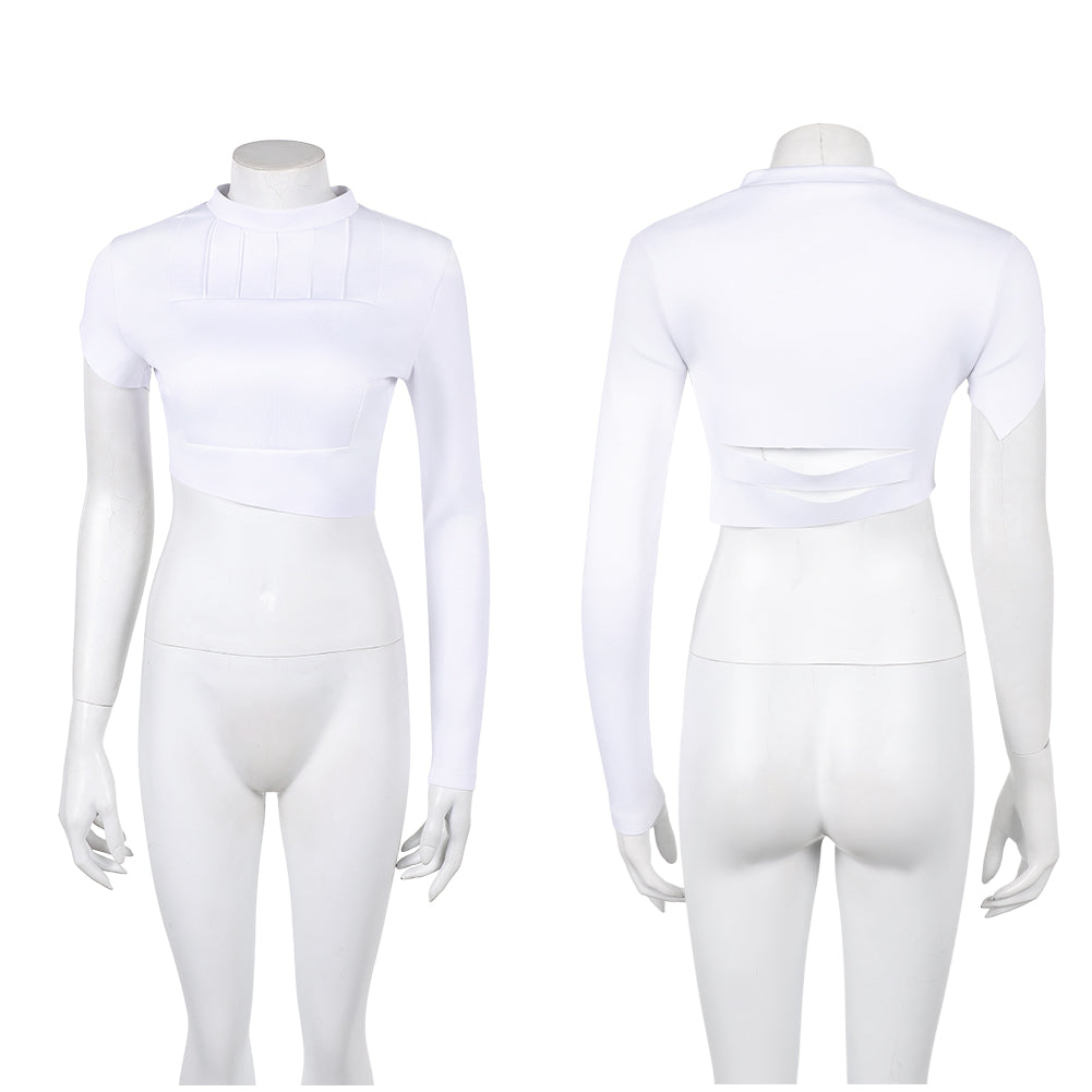 Padme Amidala weiß Oberteil Shirt Krieg der Sterne Padme Cosplay Outfit