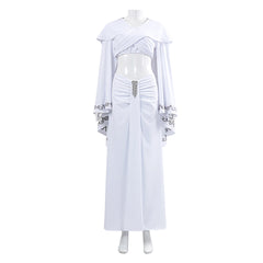 Padme Naberrie Amidala weiß Kleid Cosplay Kostüm Set Cosplay Outfits-2