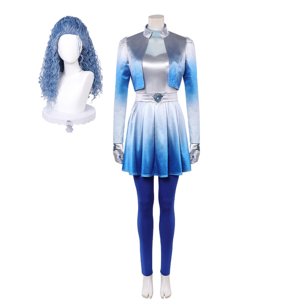 Chloe Charming blau Kostüm Set Descendants: Wicked Wonderland 2026 Chloe Cosplay Outfit