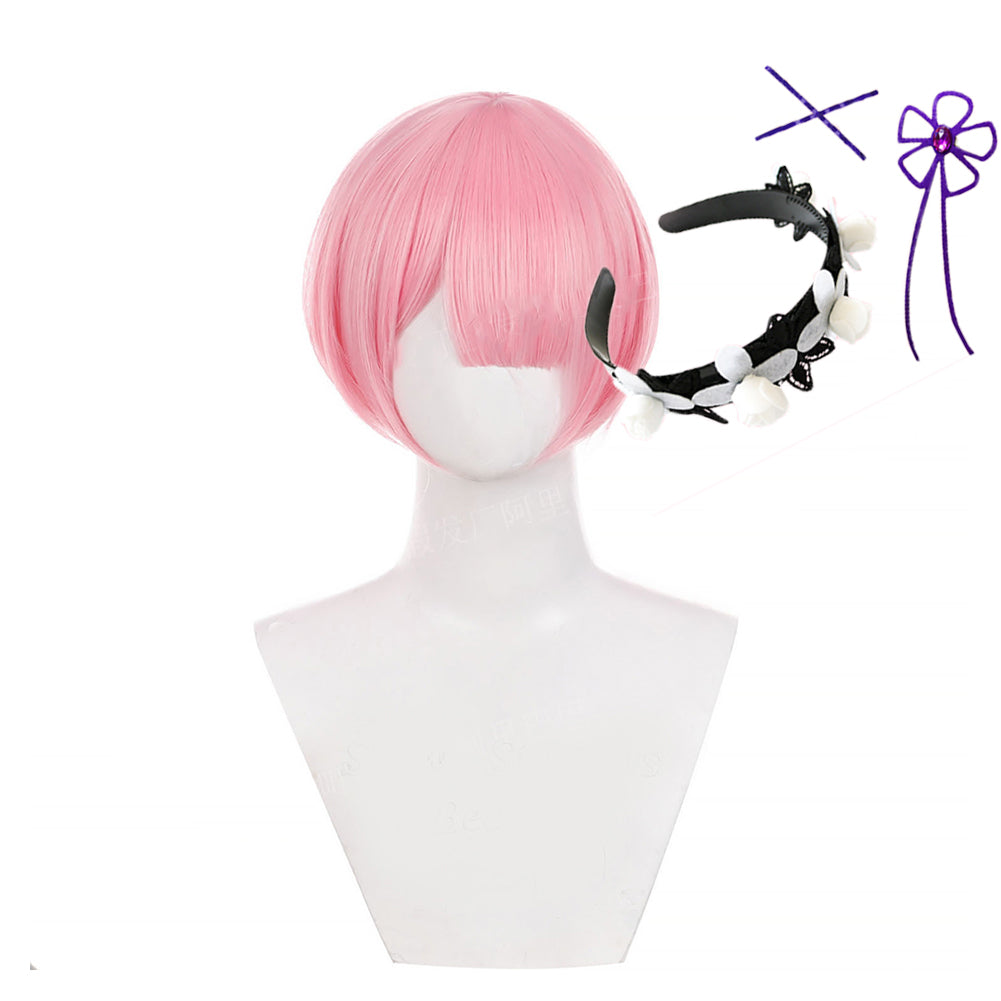 Re: Zero Das Leben in einer anderen Welt von Zero Ram Cosplay Perücke