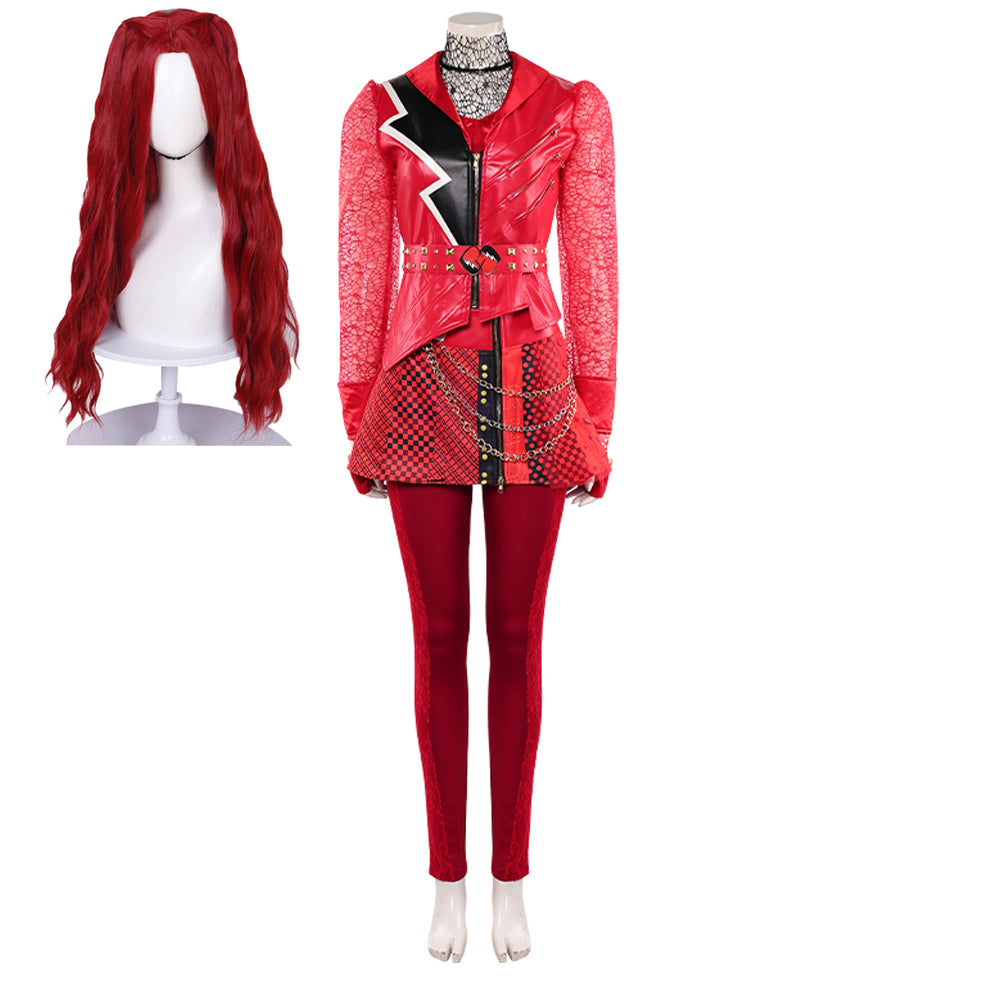Red Kostüm Set Descendants: Wicked Wonderland 2026 Red Damen Cosplay Outfit