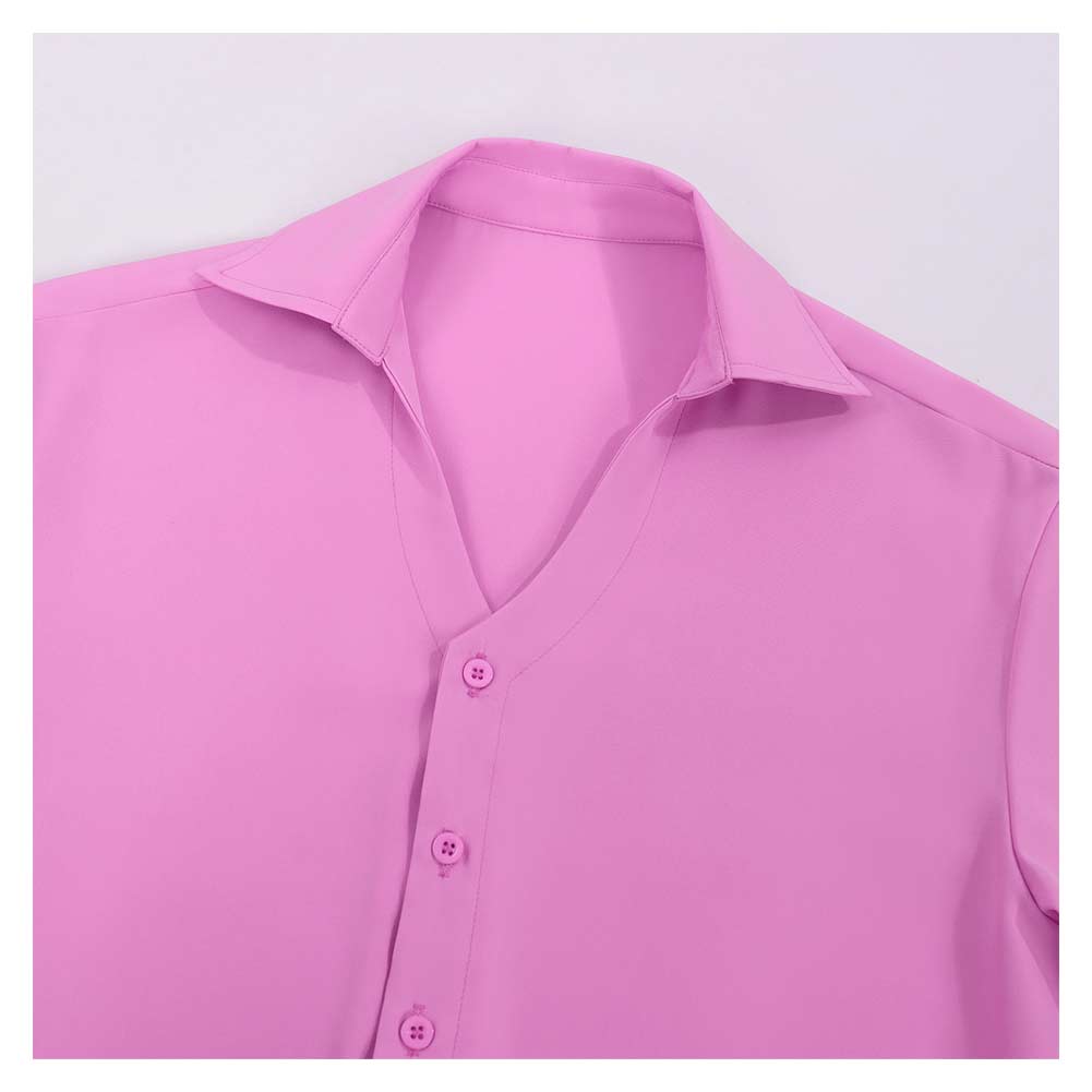 Romance Saja rosa Shirt Kpop Demon Hunters Saja Boys Romance Outfits