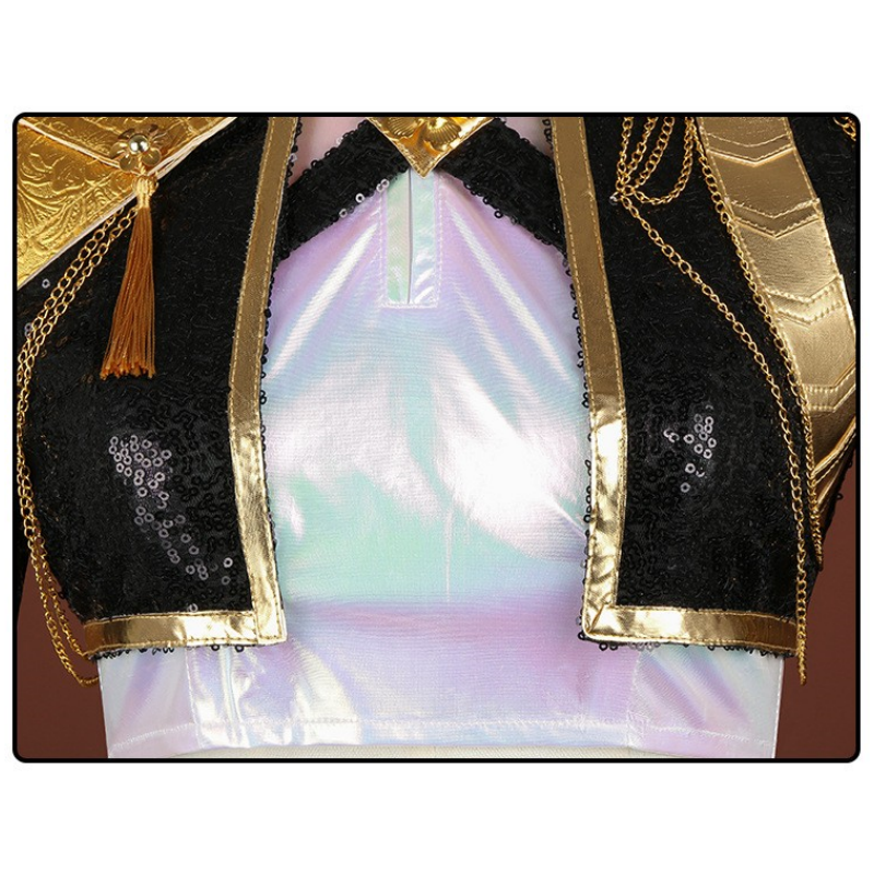 Rumi Golden Kostüm KPop Demon Hunters Girls Group HUNTR/X Rumi Cosplay Outfits