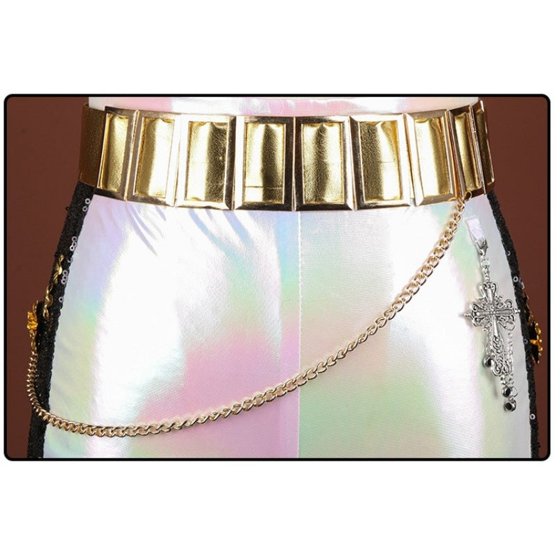 Rumi Golden Kostüm KPop Demon Hunters Girls Group HUNTR/X Rumi Cosplay Outfits
