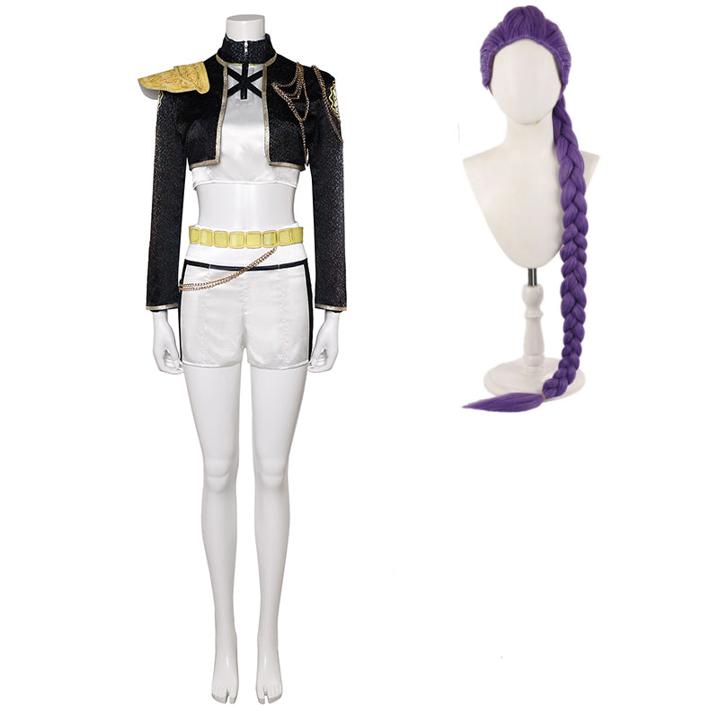 Rumi Golden Outfits KPOP Demon Hunters Girls Group HUNTR/X Rumi Cosplay Kostüm