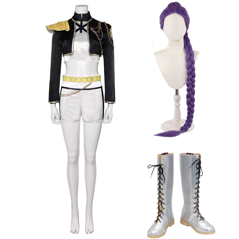 Rumi Golden Outfits KPOP Demon Hunters Girls Group HUNTR/X Rumi Cosplay Kostüm