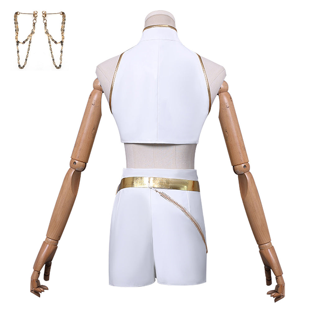 Rumi Soundtrack Kostüm KPop Demon Hunters Rumi weiß Cosplay Outfits
