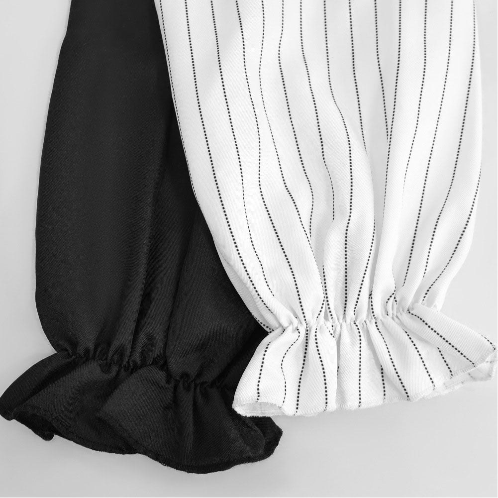 Terrifier schwarz weiß Jumpsuit Clown Cosplay Kostüm Set