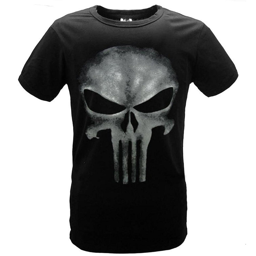 The Punisher Frank Castle Pete Castiglione schwarz T-Shirt Oberteil Rundhals