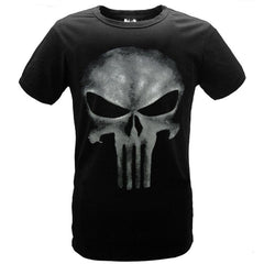 The Punisher Frank Castle Pete Castiglione schwarz T-Shirt Oberteil Rundhals