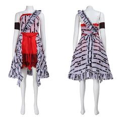 Tim Burton Alice In Wonderland Alice Rot Kleid Cosplay Kostüm