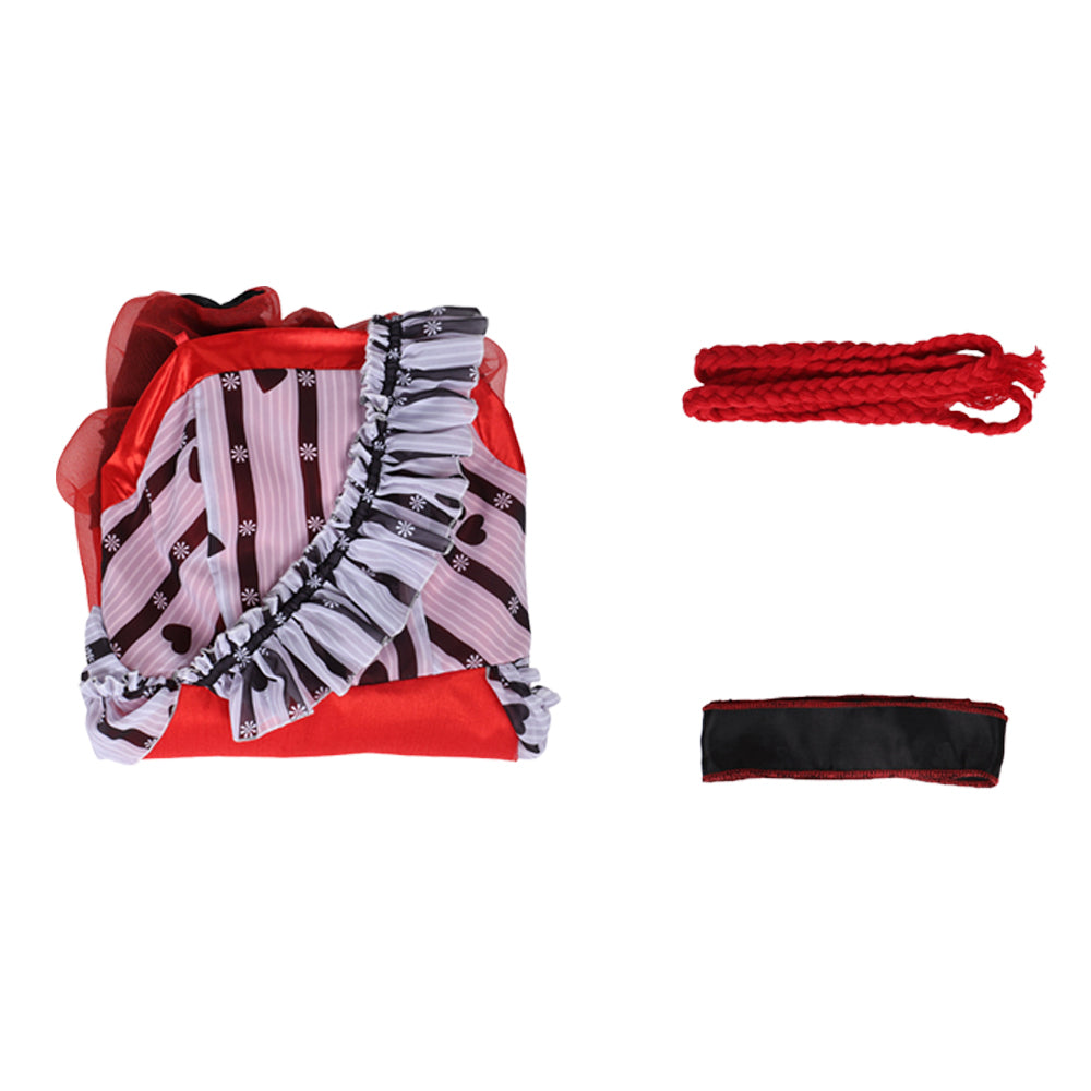 Tim Burton Alice In Wonderland Alice Rot Kleid Cosplay Kostüm