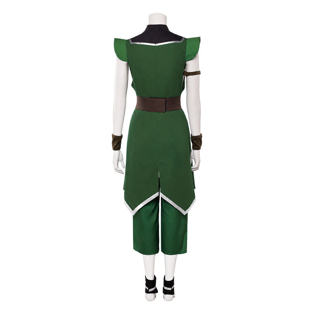 Toph Beifong grün Kostüm Set Avatar The Last Airbender Cosplay Outfit