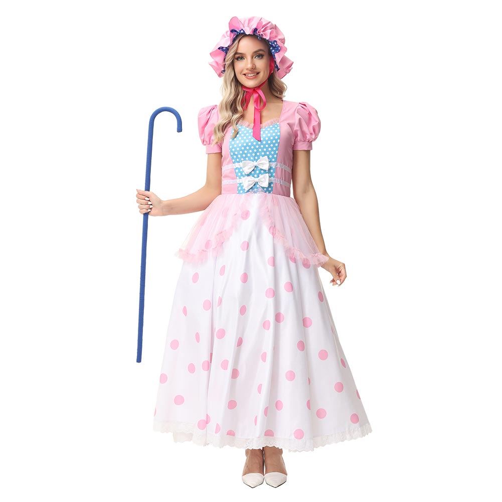 Toy Story 2026 Bo Peep rosa Kostüm Cosplay Outfit