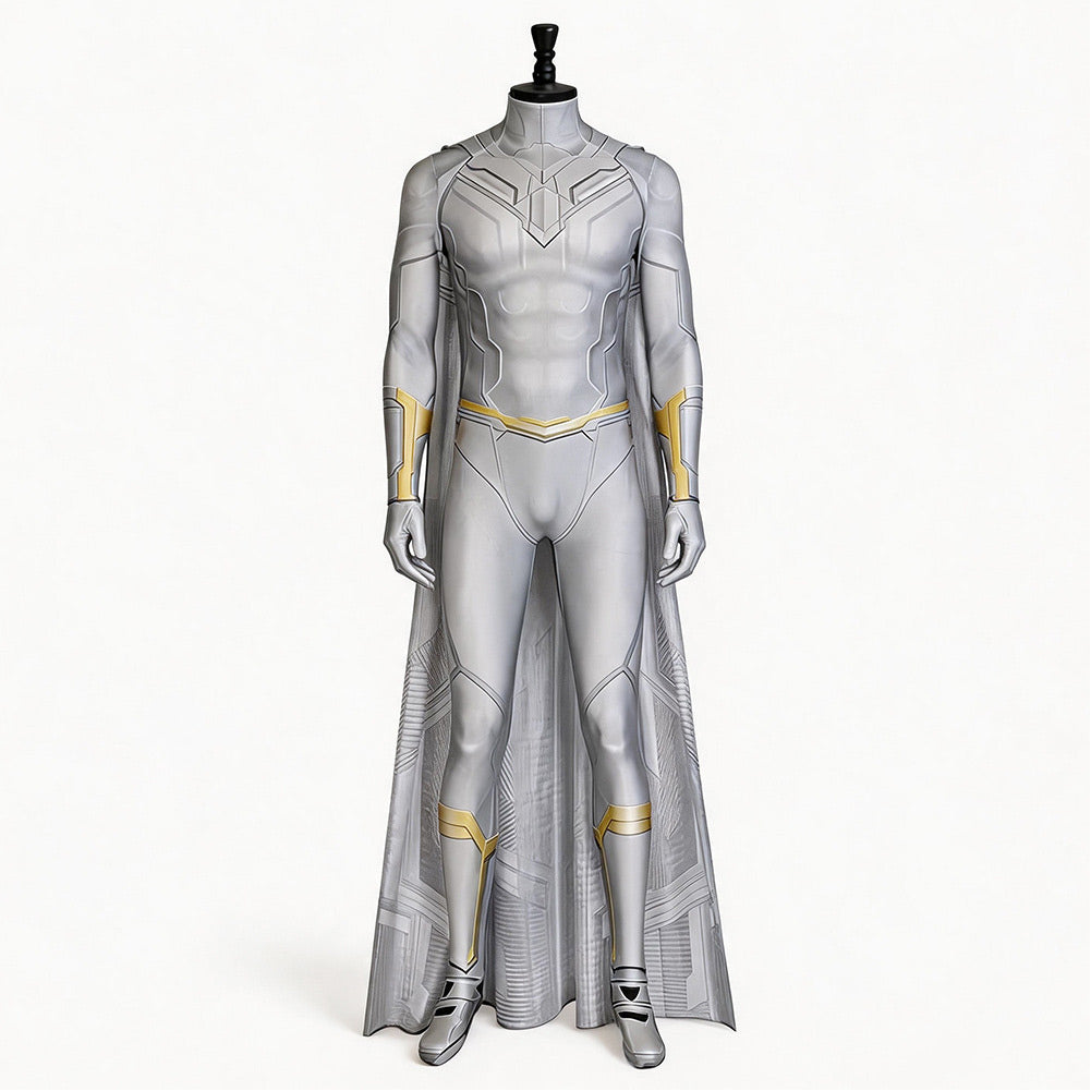 WandaVision - White Vision Jumpsuit mit Umhang Cosplay Kostüm