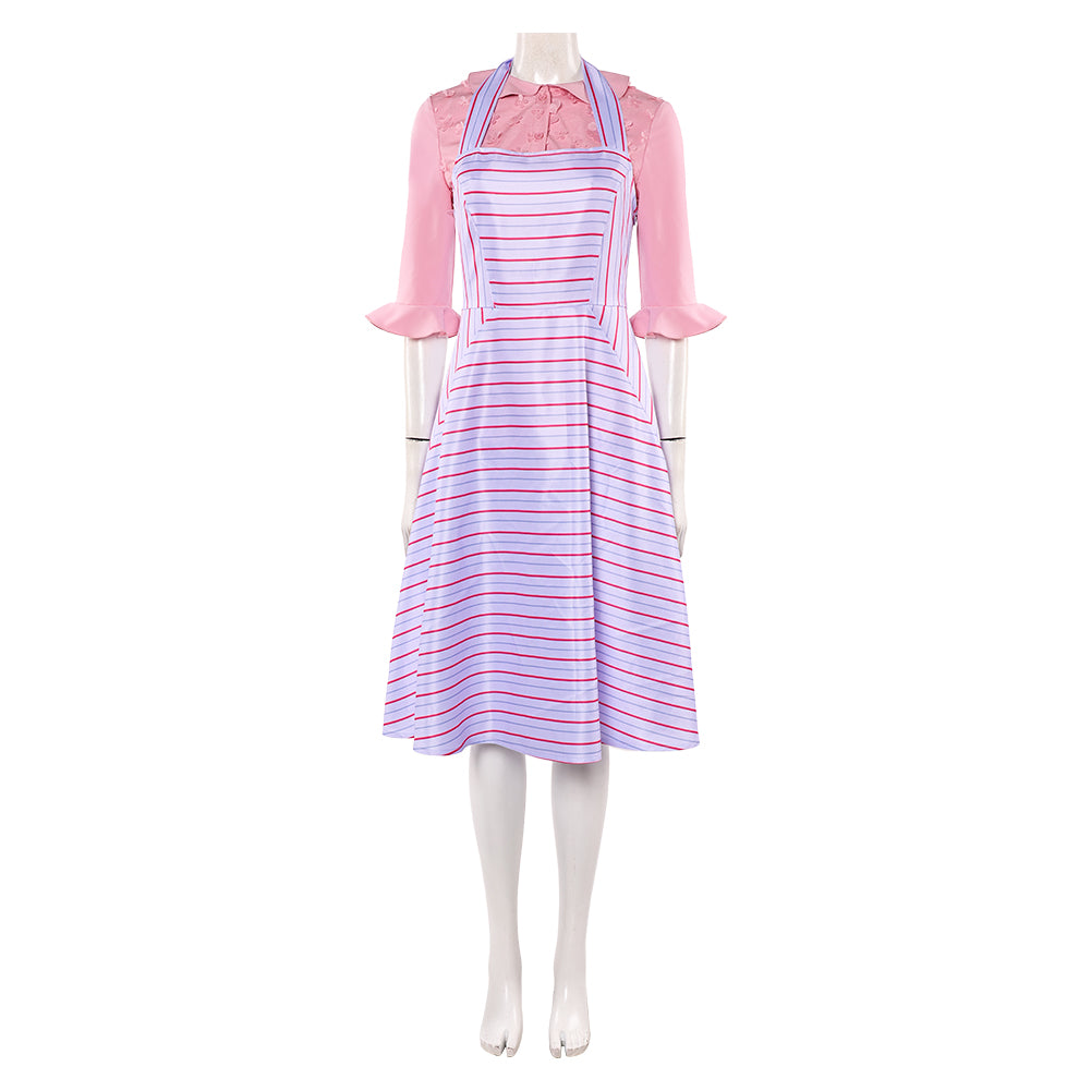 Wicked Glinda rosa Kleid Dienstmädchen Cosplay Kostüm Outfits