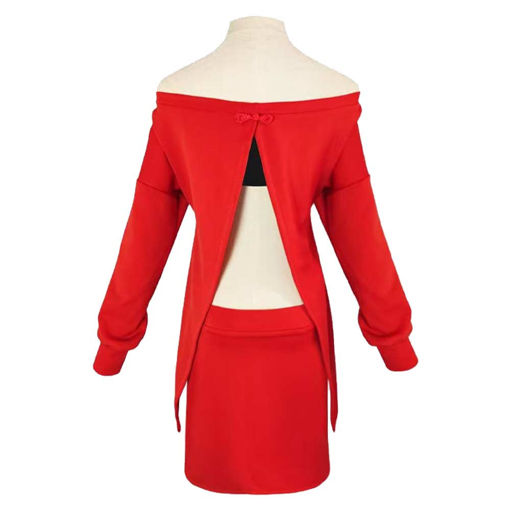 Yor Forger rot Kostüm SPY×FAMILY Thorn Princess Yor Cosplay Outfit
