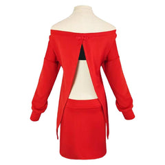 Yor Forger rot Kostüm SPY×FAMILY Thorn Princess Yor Cosplay Outfit