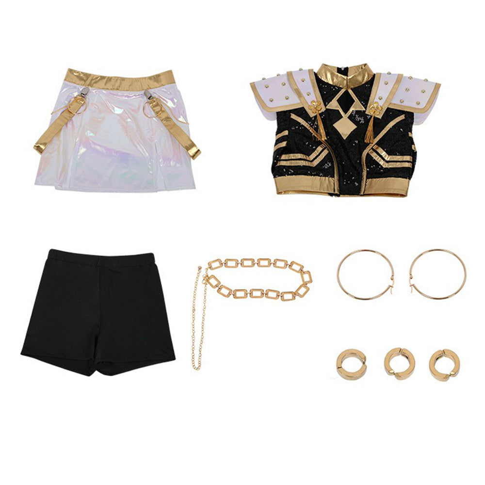 Zoey Golden Kostüm KPop Demon Hunters Girls Group HUNTR/XZoey Cosplay Outfits
