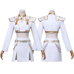 Zoey Soundtrack Kostüm KPop Demon Hunters Zoey weiß Cosplay Outfits-0