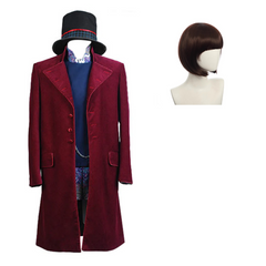 Charlie and the Chocolate Factory Willy Wonka Cosplay Kostüm Set