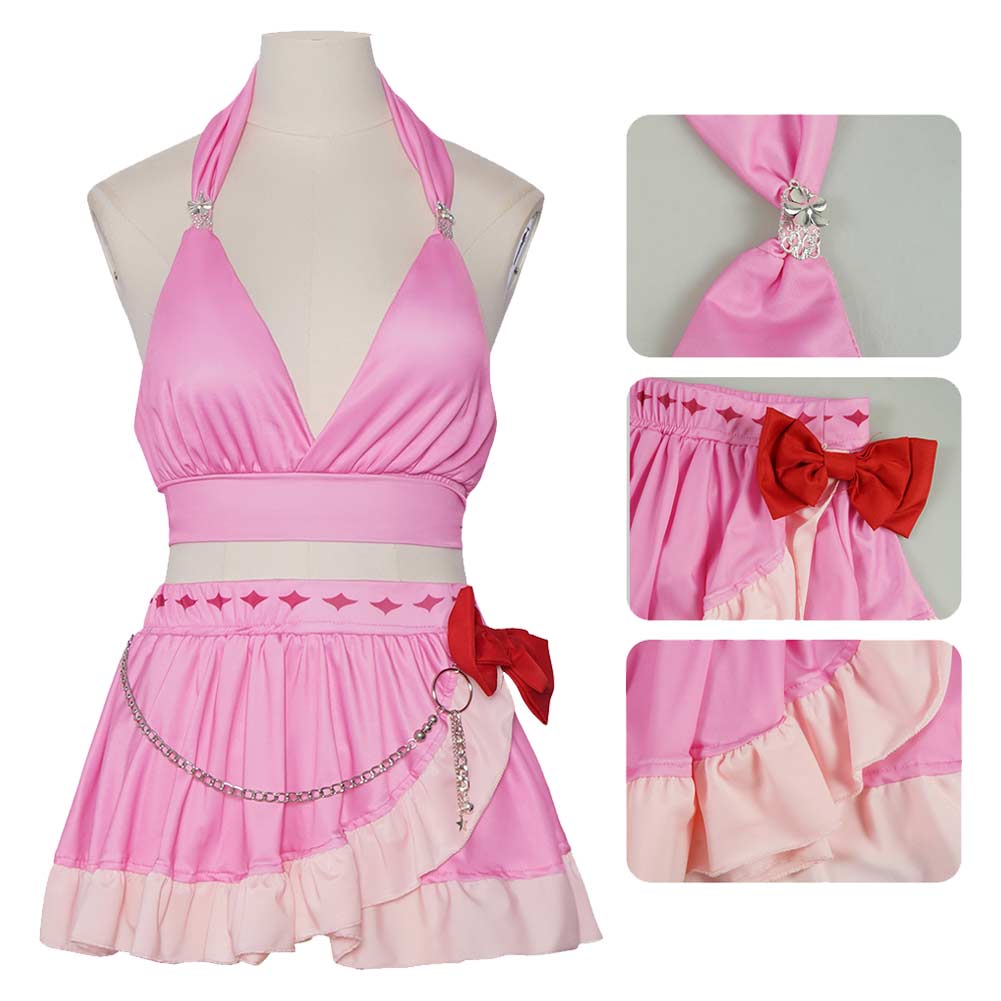 Aerith Gainsborough Kostüm Set Bademode Final Fantasy VII Aerith Gainsborough Cosplay Outfit 