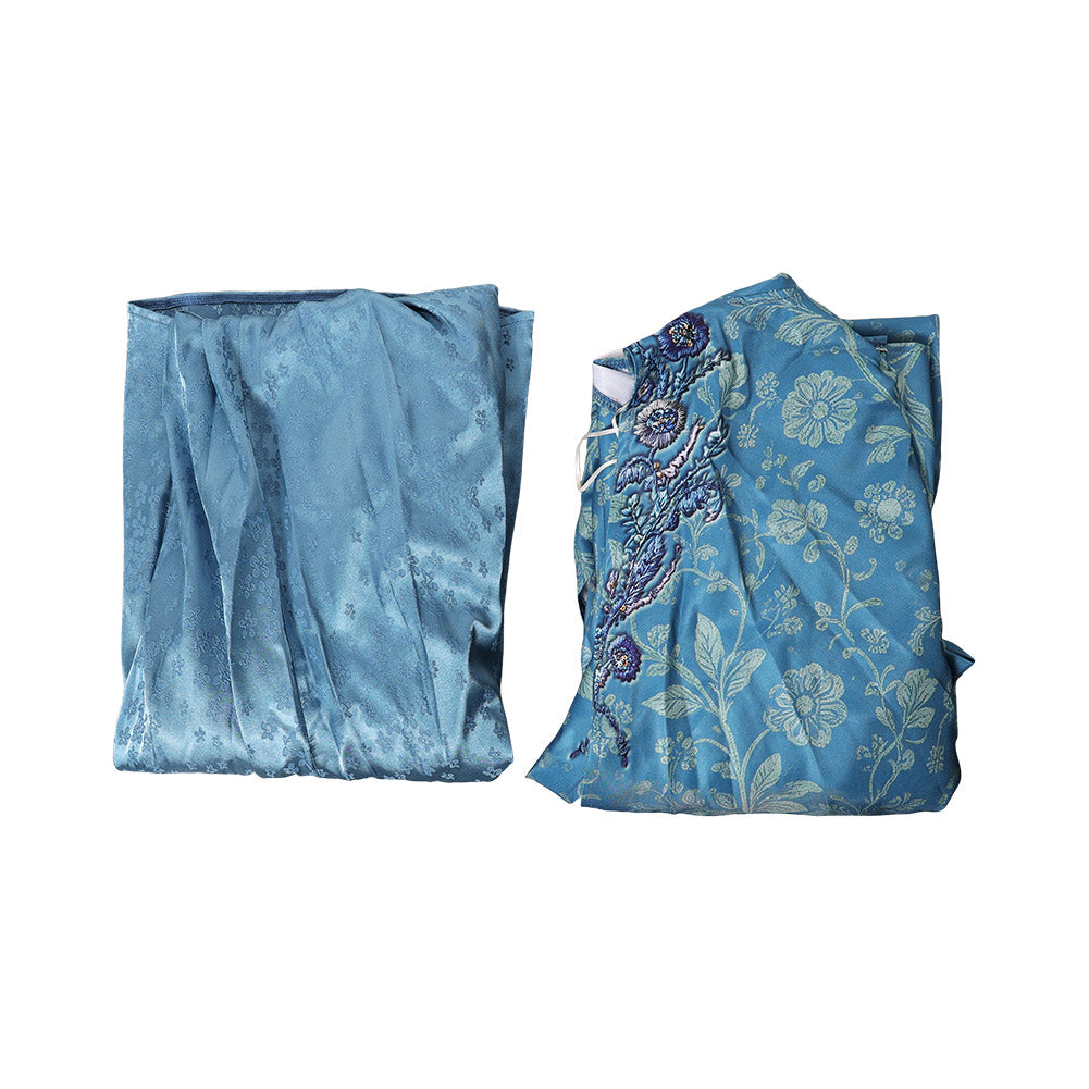 Alicent Hightower blau Kleid House of the Dragon Queen Alicent Cosplay Outfit