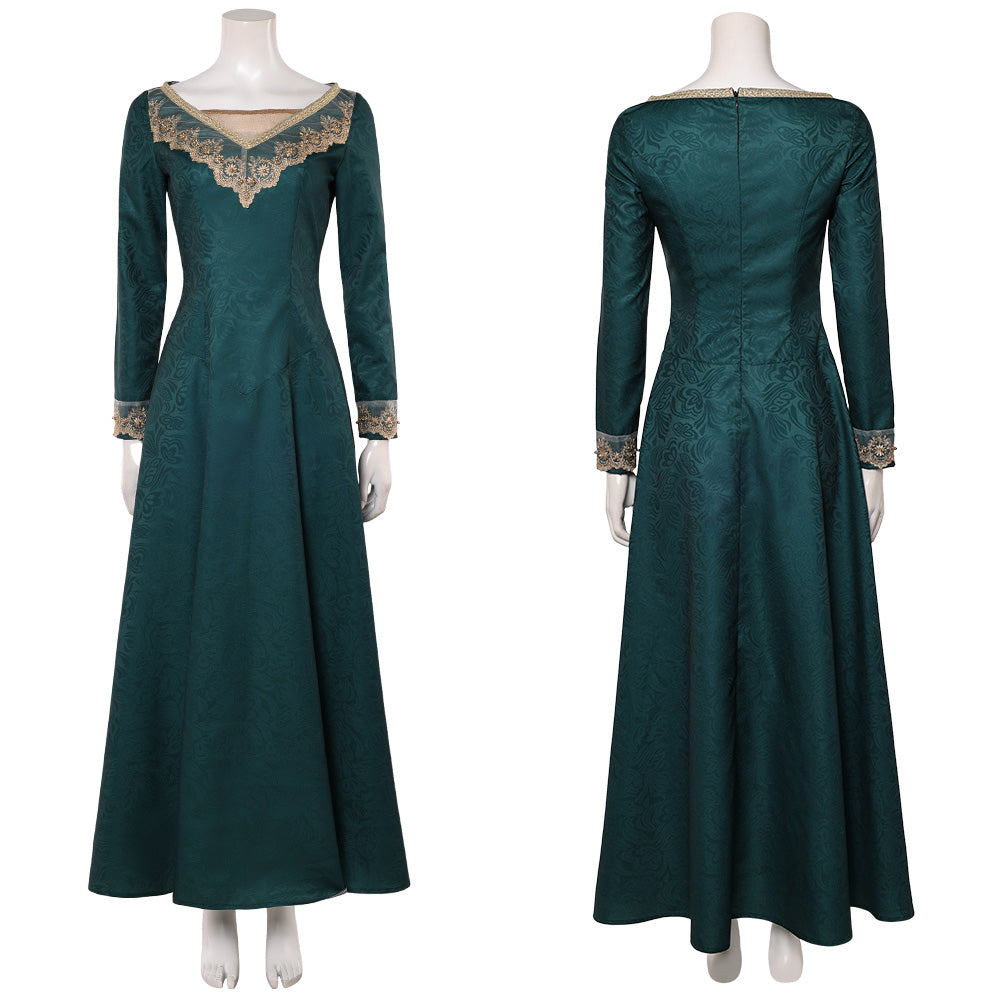 Alicent Hightower grün Kleid House of the Dragon 2026 Alicent Cosplay Kostüm