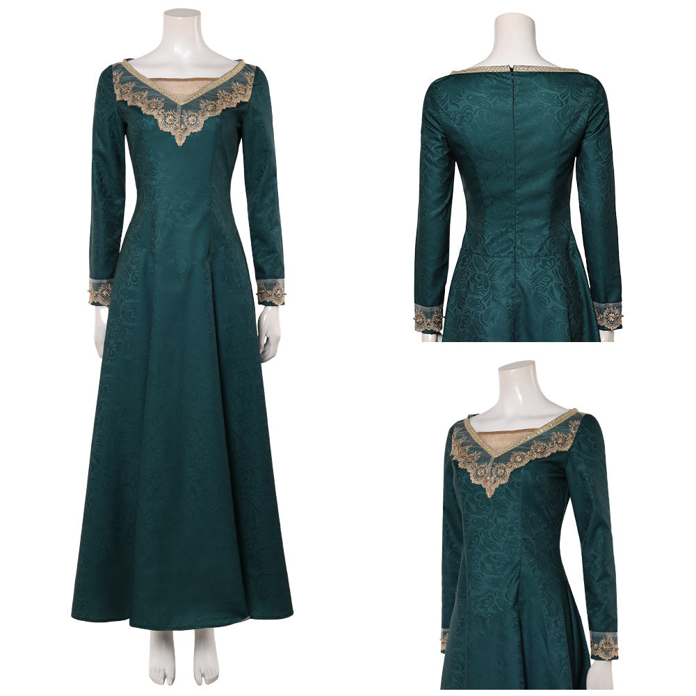 Alicent Hightower grün Kleid House of the Dragon 2026 Alicent Cosplay Kostüm